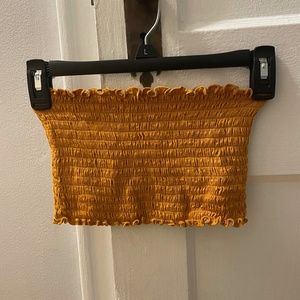 Forever 21 Mustard Yellow Tube Top